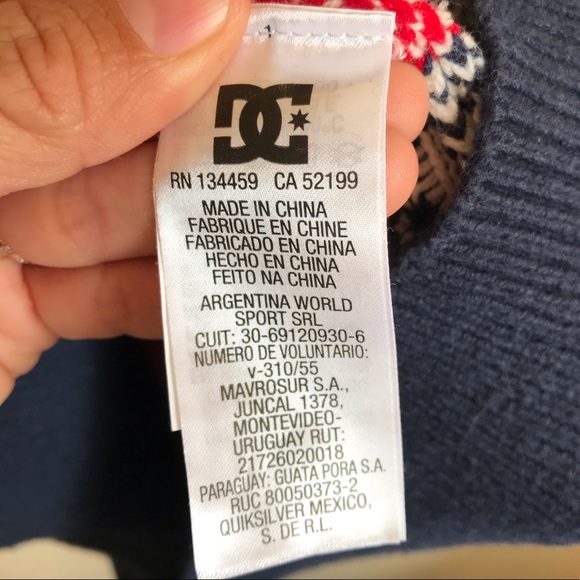 3/$20 Men's Ugly Christmas Sweater DC Blue Red - Picture 8 of 8